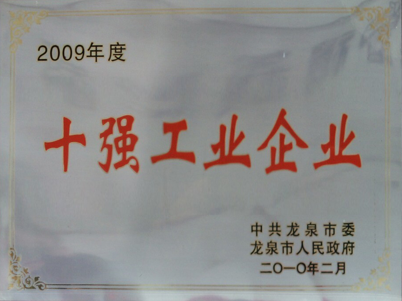 2009十強工業(yè)企業(yè)